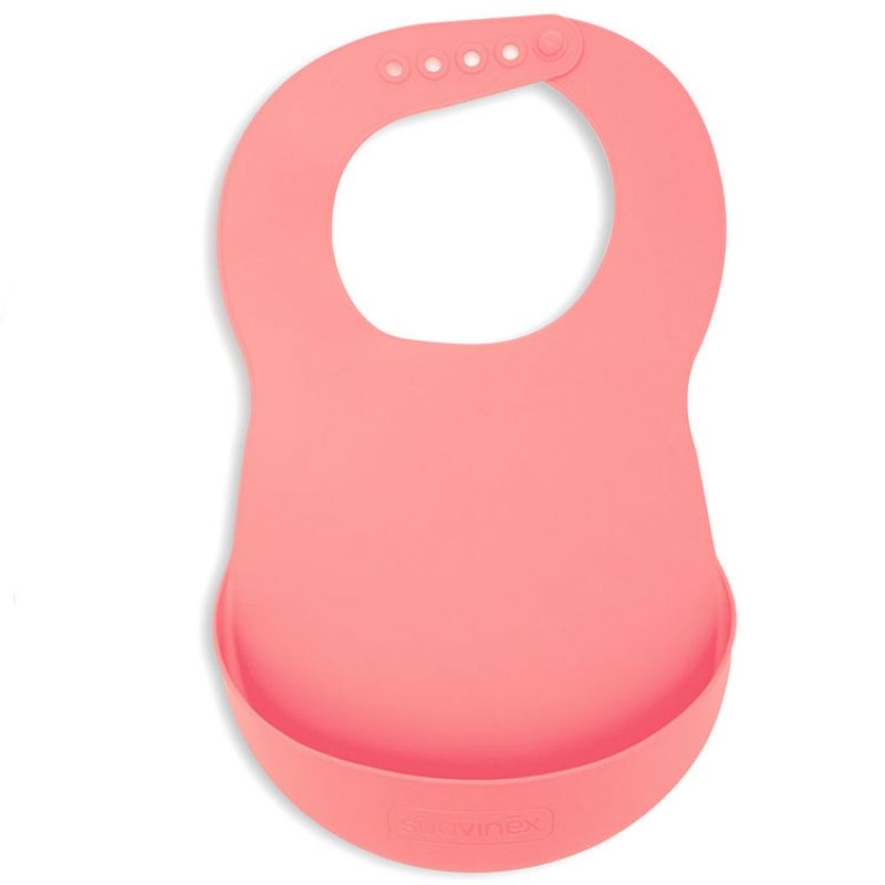 Bavoir à poche Booo rose Suavinex