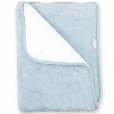 Couverture Pady réversible bleu gris breeze (75 x 100 cm)  par Bemini