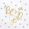 Lot de 20 serviettes Boy or Girl? (33 x 33 cm) - Party Deco