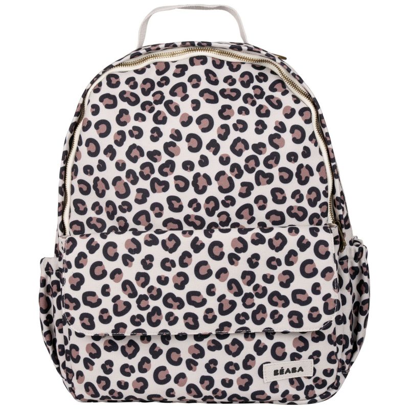 Sac à dos à langer Tokyo Léopard clay Béaba Produit 1
