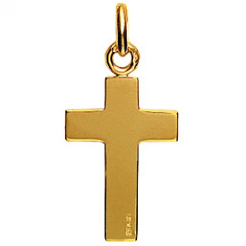 Croix 20 x 15 mm (or jaune 750°) Maison Augis