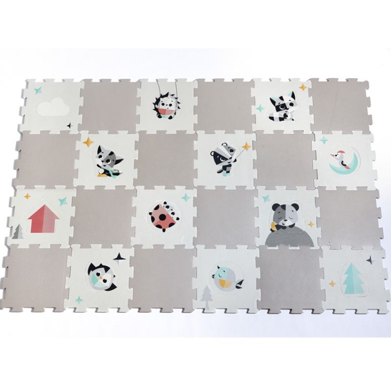 Tapis d'éveil géant multifonctions en mousse Black & White Tiny Love