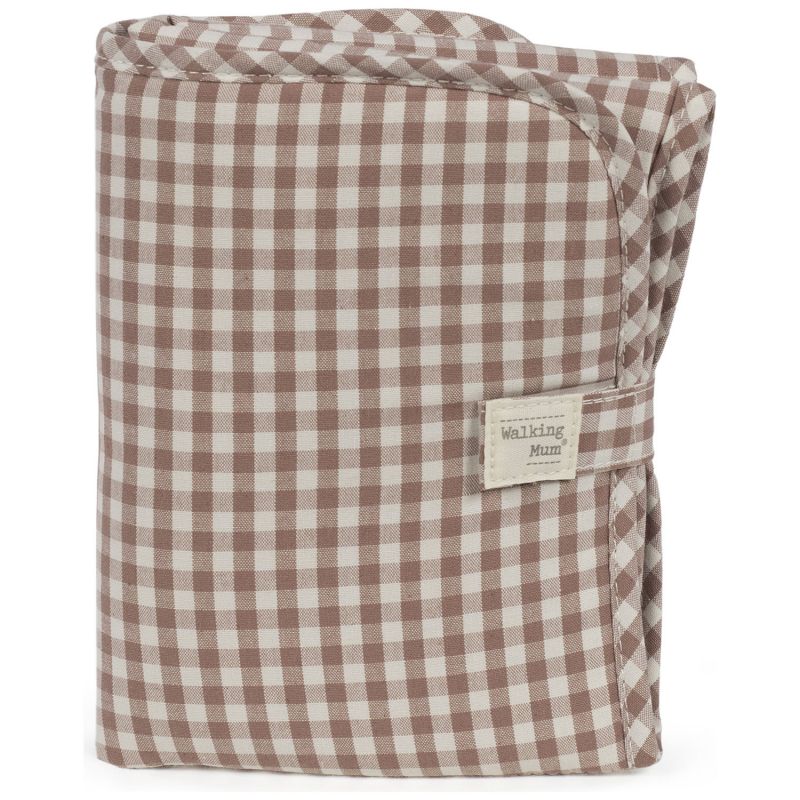 Tapis à langer Praliné Vichy Moka Walking Mum Produit 1