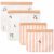 Variation Rose, vert du produit Lot de 4 sachets réutilisables Rebus Peach de la marque Liewood