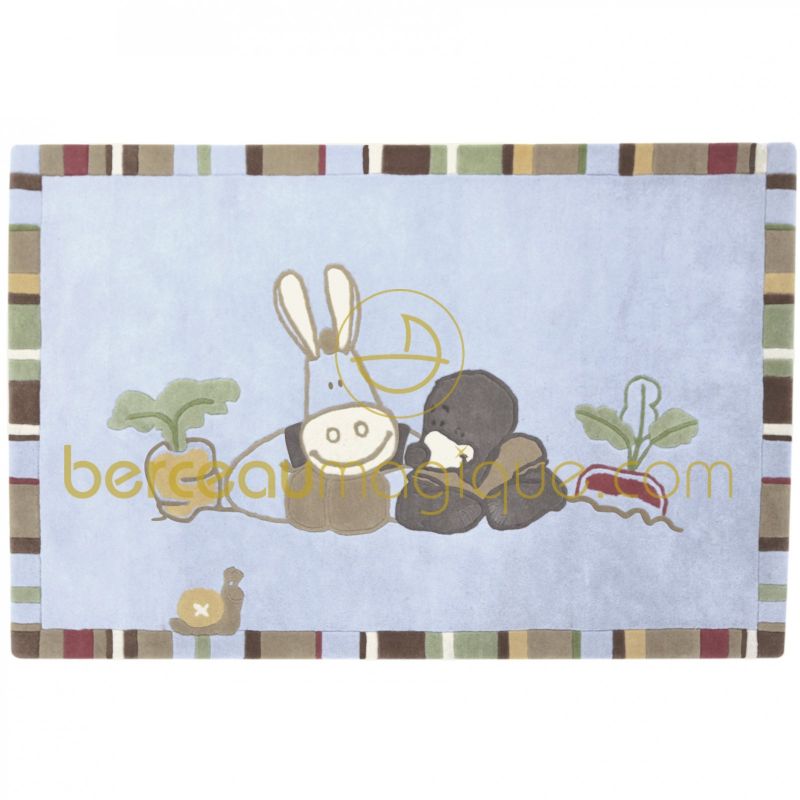 Tapis en laine Emma et Paco (110 x 170 cm) Noukie's