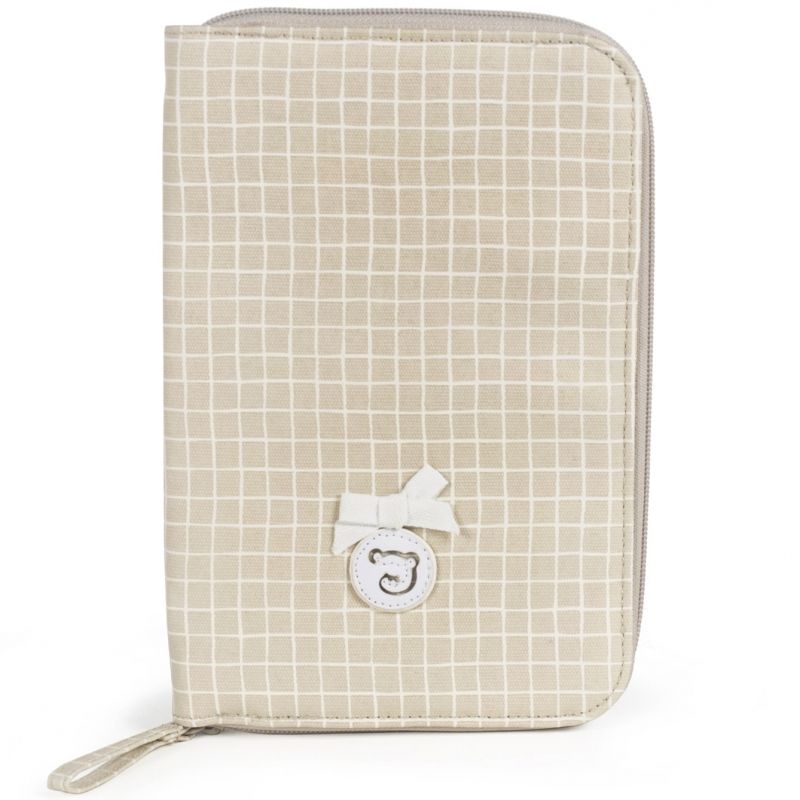 Protège carnet de santé Miel beige Pasito a pasito