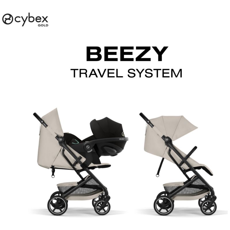 Poussette Compacte et Citadine Beezy 2026 Châssis Noir Dune Grey Cybex Produit 5
