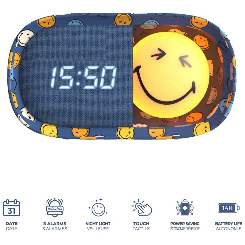 Réveil 2 en 1 Dreamy Smiley World Blue MOB Produit 5