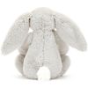 Peluche Bashful Lapin en fleurs Gris (18 cm)  par Jellycat