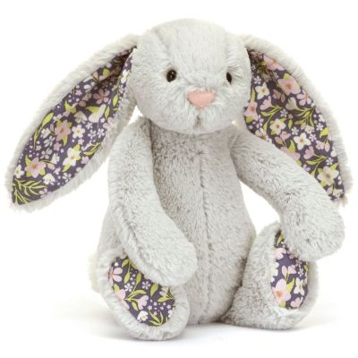 Peluche Bashful Lapin en fleurs Gris (18 cm)  par Jellycat