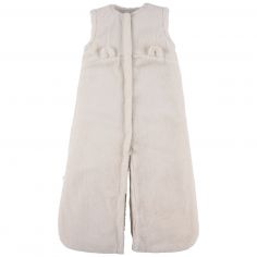 Gigoteuse en fausse fourrure beige (100cm) - Noukie's