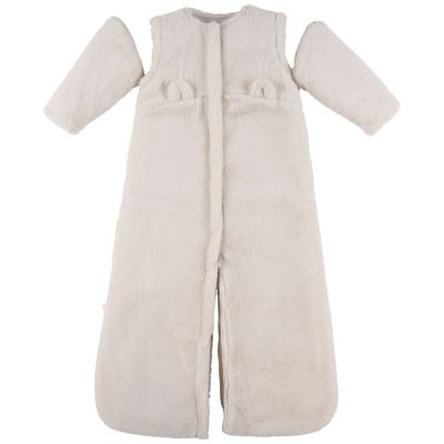 Gigoteuse en fausse fourrure beige (100cm)