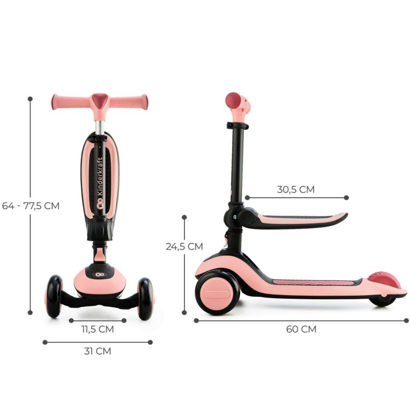 Porteur évolutif Halley 2 Pink Kinderkraft Produit 9