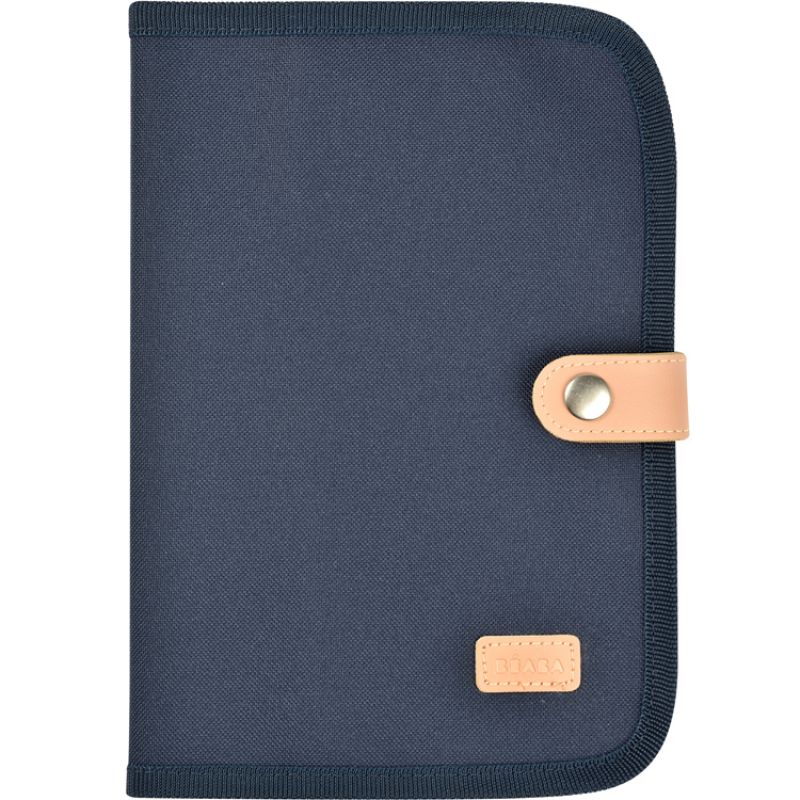 Protège carnet de santé bleu marine Béaba