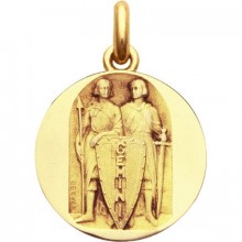 Médaille signe Gémeaux (or jaune 750°)  par Becker