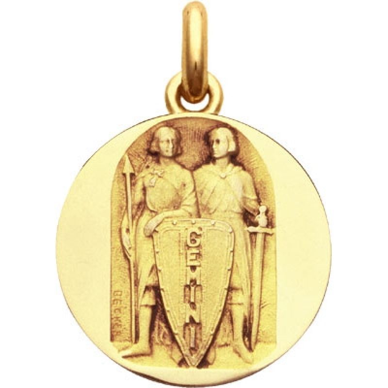 Médaille signe Gémeaux (or jaune 750°) Becker