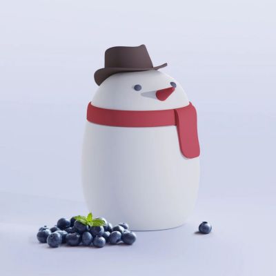 Boîte repas isotherme Bestie Foodie Bonhomme de Neige (600 ml)