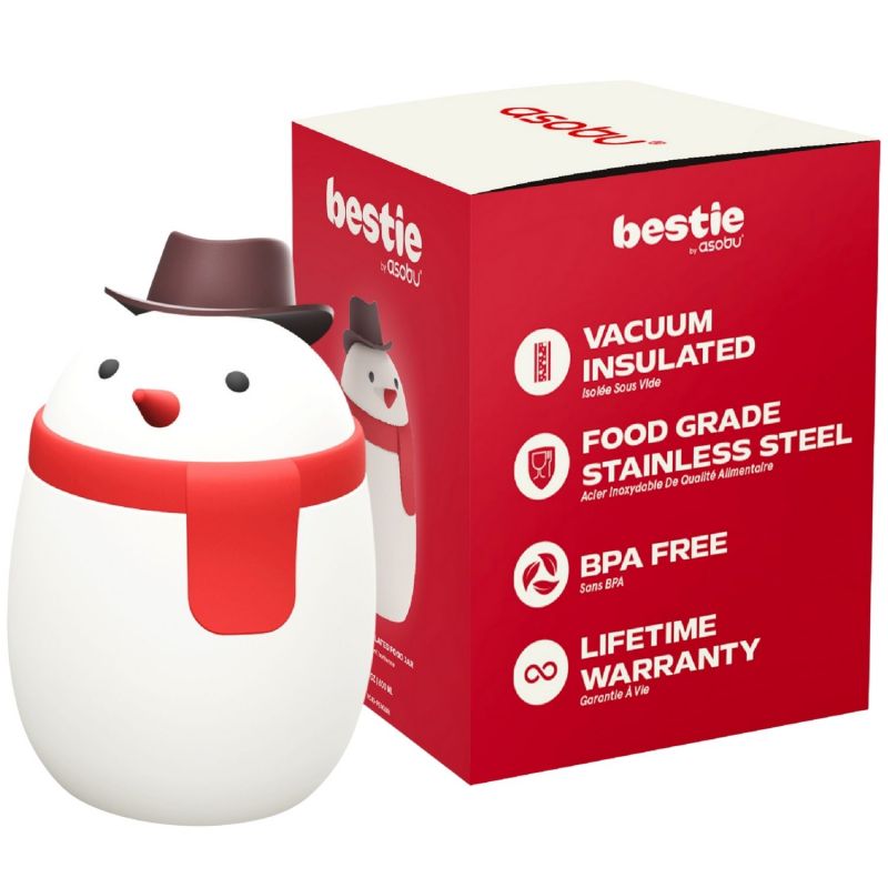 Boîte repas isotherme Bestie Foodie Bonhomme de Neige (600 ml) Asobu Packaging 3