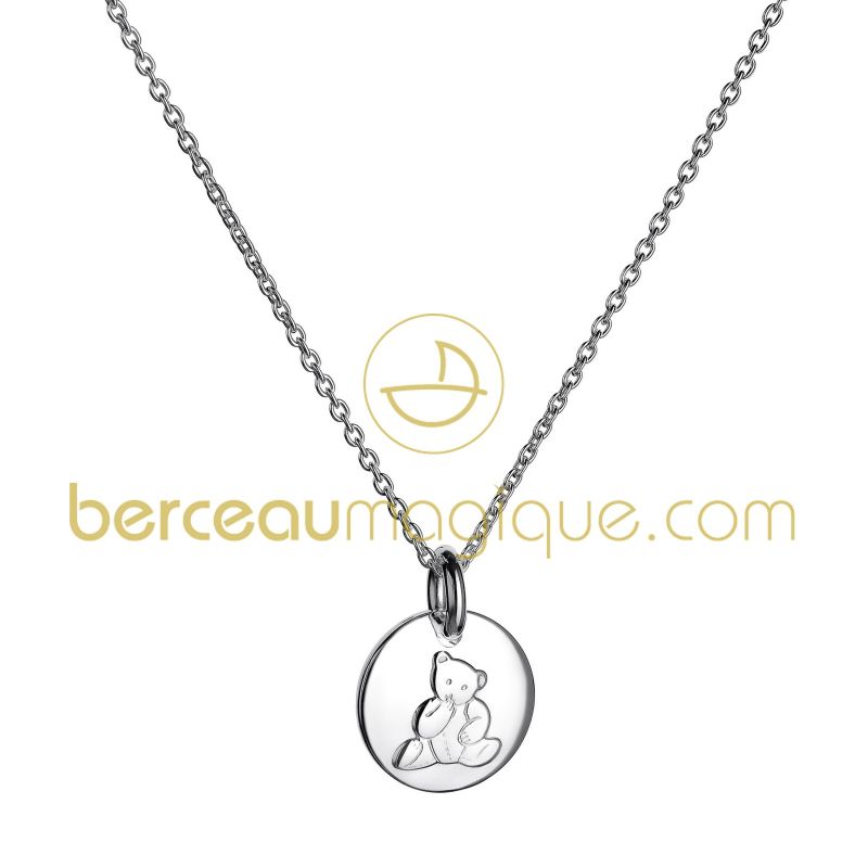 Collier Charlie Bear (argent) Christofle