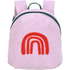 Sac à dos Little Gang velours Arc en ciel - Lässig 