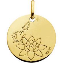 Médaille Fleur de Lotus (or jaune 750°)  par Maison Augis