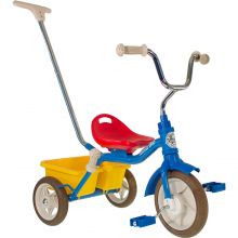Tricycle Passenger avec panier arrière amovible bleu, rouge et jaune  par Italtrike