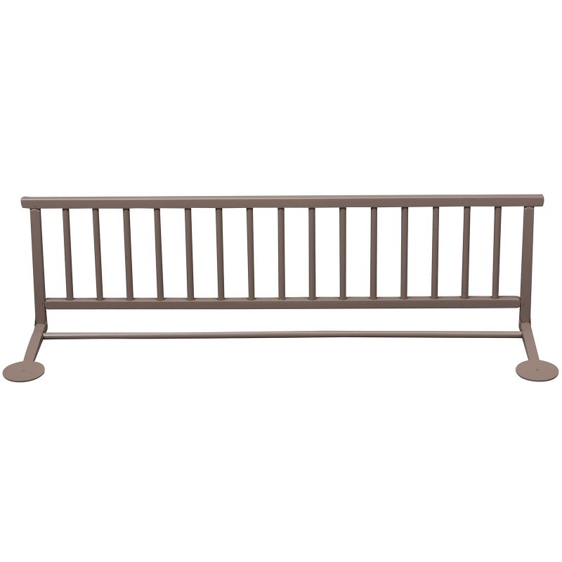 Barrière de lit en bois massif laqué taupe Combelle