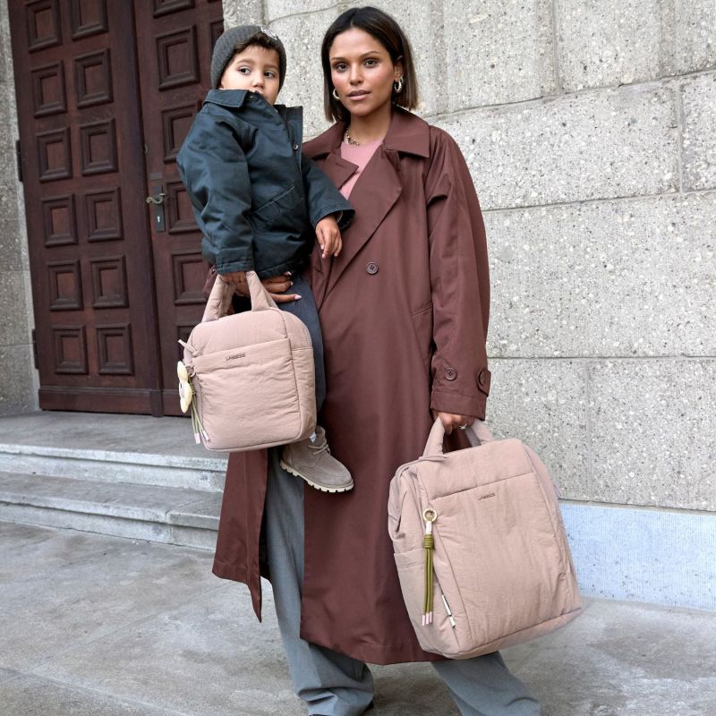 Sac à dos à langer Minoa rose poudré (39x18 cm) Lässig Ambiance 8