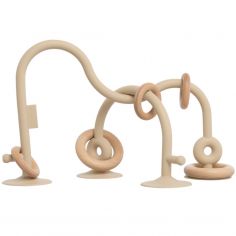 Labyrinthe à perles en silicone Warm linen - Baby's Only