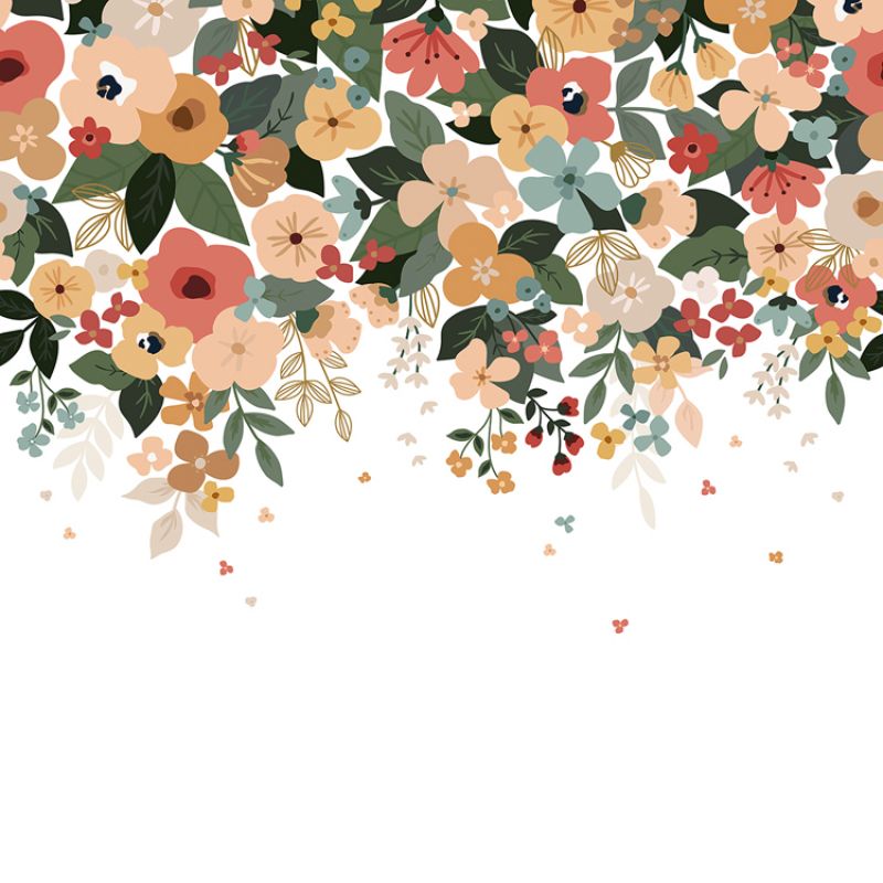 Fresque murale Lush Flowers (200 x 248 cm) Lilipinso