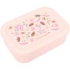 Lunch box 3 compartiments en silicone Fleurs rose Kidzroom Produit 1