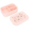 Lunch box 3 compartiments en silicone Fleurs rose Kidzroom Produit 3
