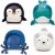 Variation Bleu, noir, blanc du produit Lot de 4 balles doudous Océan Doodballs de la marque Little Big Friends