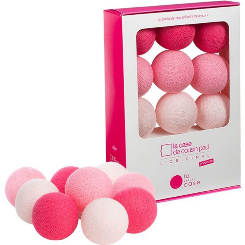 Coffret guirlande veilleuse 9 boules à piles Louise La case de cousin paul