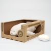 Peluche veilleuse Phoque nature bio blanc polaire Moonie Ambiance 2