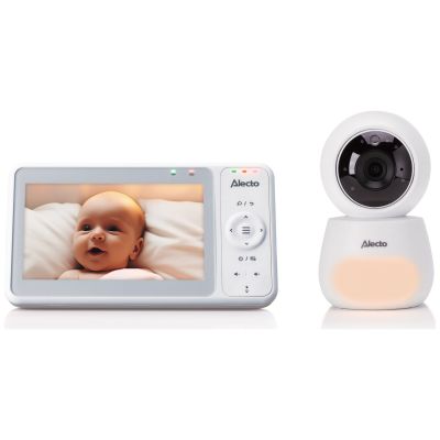 Babyphone vidéo DVM2050 avec caméra et écran (5 pouces) Alecto