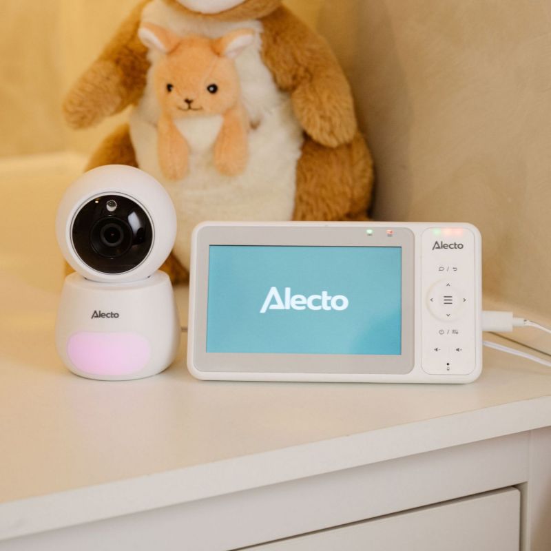 Babyphone vidéo DVM2050 avec caméra et écran (5 pouces) Alecto Ambiance 2