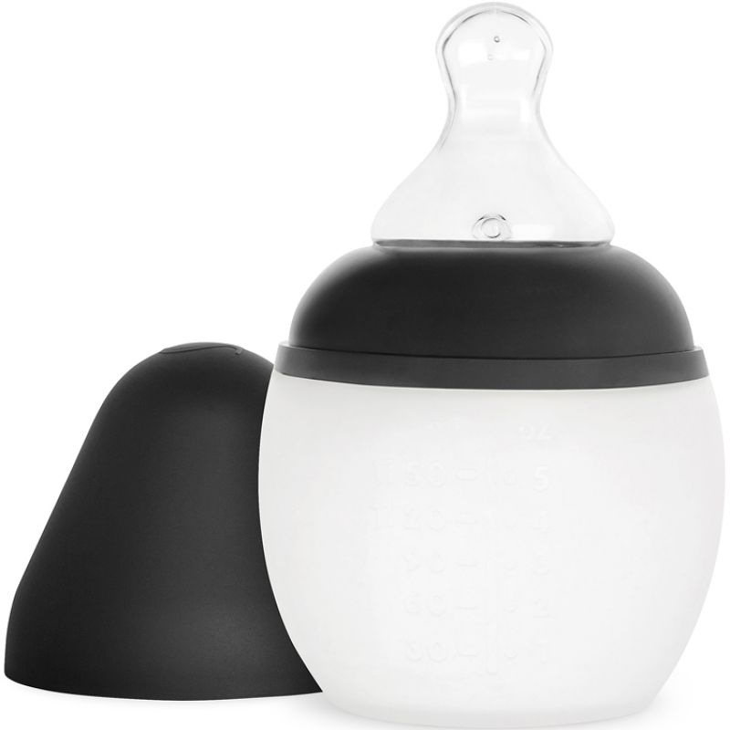 BibRond anti-colique en silicone black (150 ml) Elhée