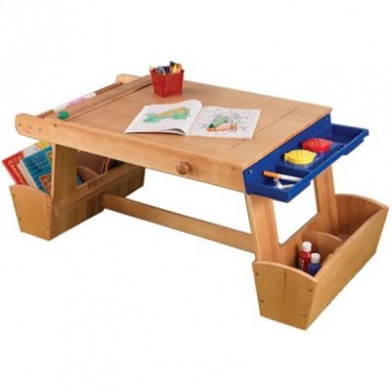Table de dessin avec support de séchage et rangement KidKraft
