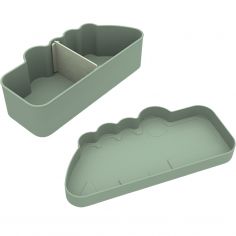 Boîte à goûter Croco vert
