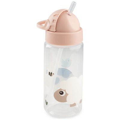 Gourde à paille Tiny farm Rose 350 ml Done by Deer