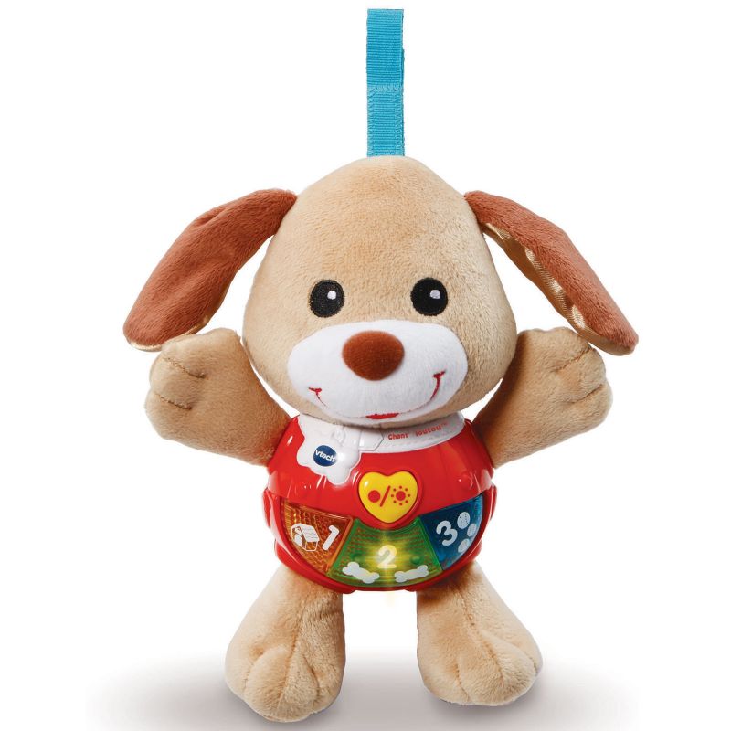 Peluche musicale à suspendre Chant'toutou brun VTech
