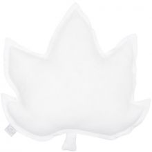 Coussin feuille d'érable blanc (43 cm)  par Cotton&Sweets