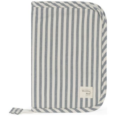 Protège carnet de santé Praliné Rayures Matcha Walking Mum