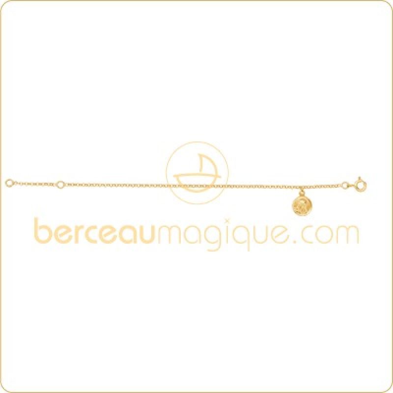 Bracelet bébé breloque vierge  Berceau magique bijoux
