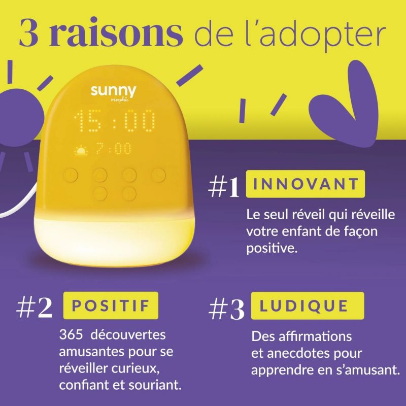 Réveil enfant Sunny (dès 3 ans) Morphée Ambiance 8