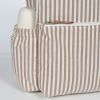 Sac à dos à langer Praliné Rayures Moka Walking Mum Ambiance 9