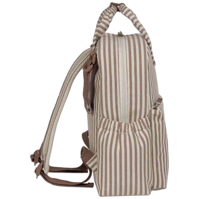 Sac à dos à langer Praliné Rayures Moka Walking Mum Produit 7