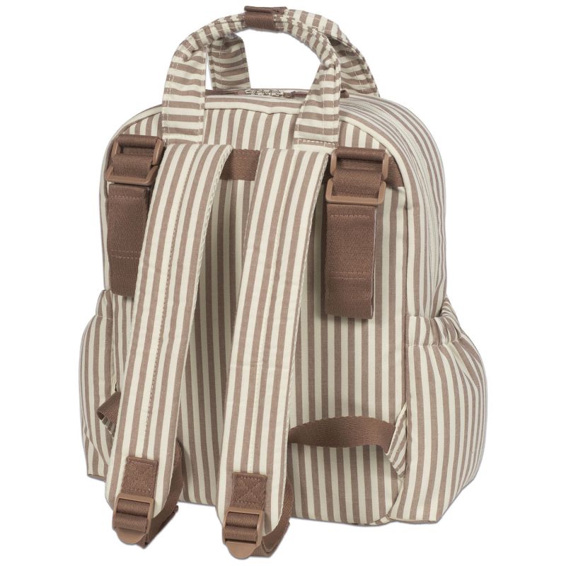 Sac à dos à langer Praliné Rayures Moka Walking Mum Produit 8
