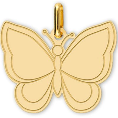 pendentif papillon (or jaune 375°)